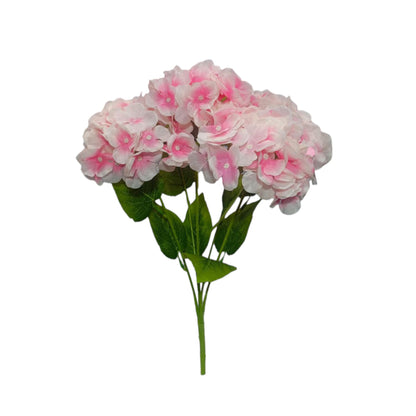 Premium Hydrangea Bunch5 Stick 48 cm Light Peach Pink (Pack of 5)