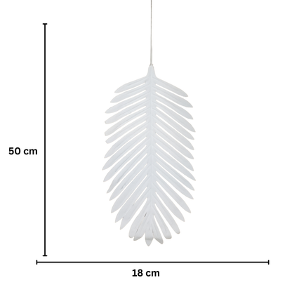 Leaf Stick Palm 50x18 cm White (Pack of 10)
