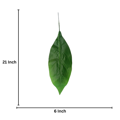 Badam Leaf 21" x 6" D/s Green (Pack of 10)