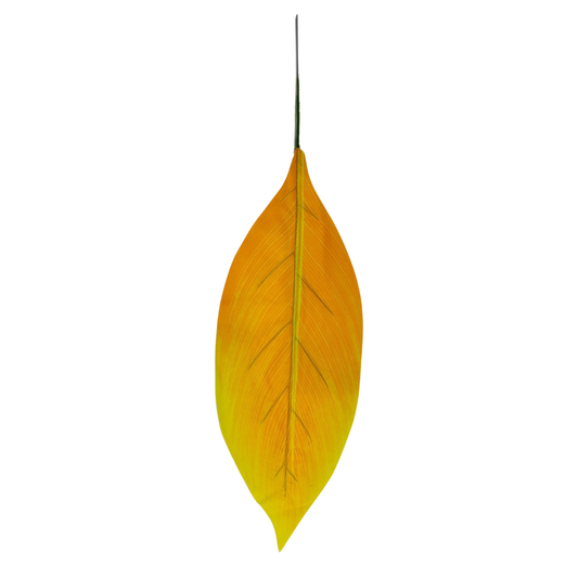 Badam Leaf 21" x 6" Orange Yellow (Pack of 10)