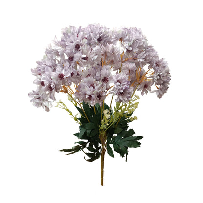 Chrysanthemum Flower Bunch 48cm Lavender (Pack of 5)