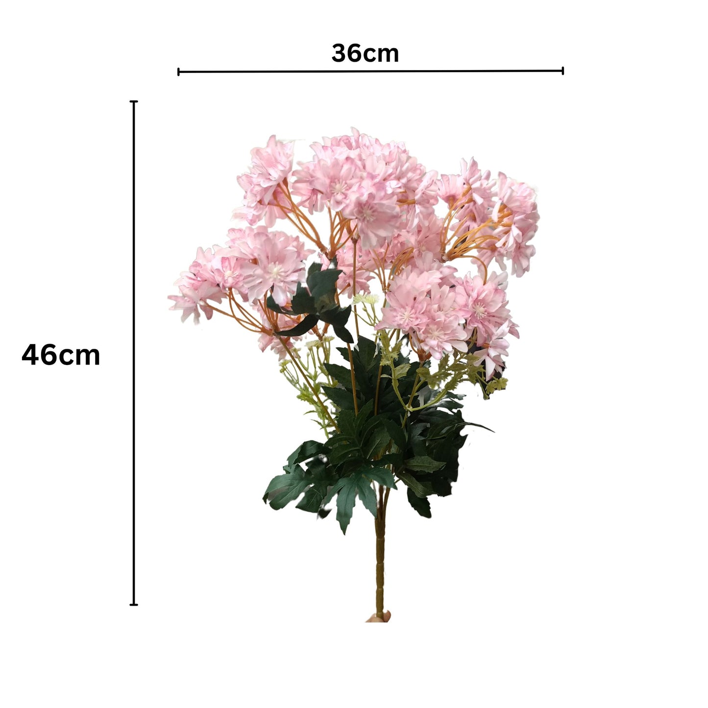 Chrysanthemum Flower Bunch 48cm Light Purple (Pack of 5)