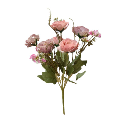 Peony Flowers Bouquet 30cm Pink Brown (Pack of 5)