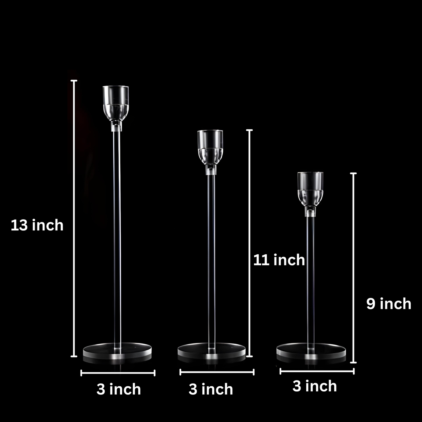 Acrylic Candle Holders Candlestick Holder