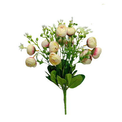 Peony Flower Bunch 43cm D/s Pink (Pack of 5)