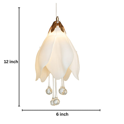 Hanging Lotus Lamp(Set of 10):White
