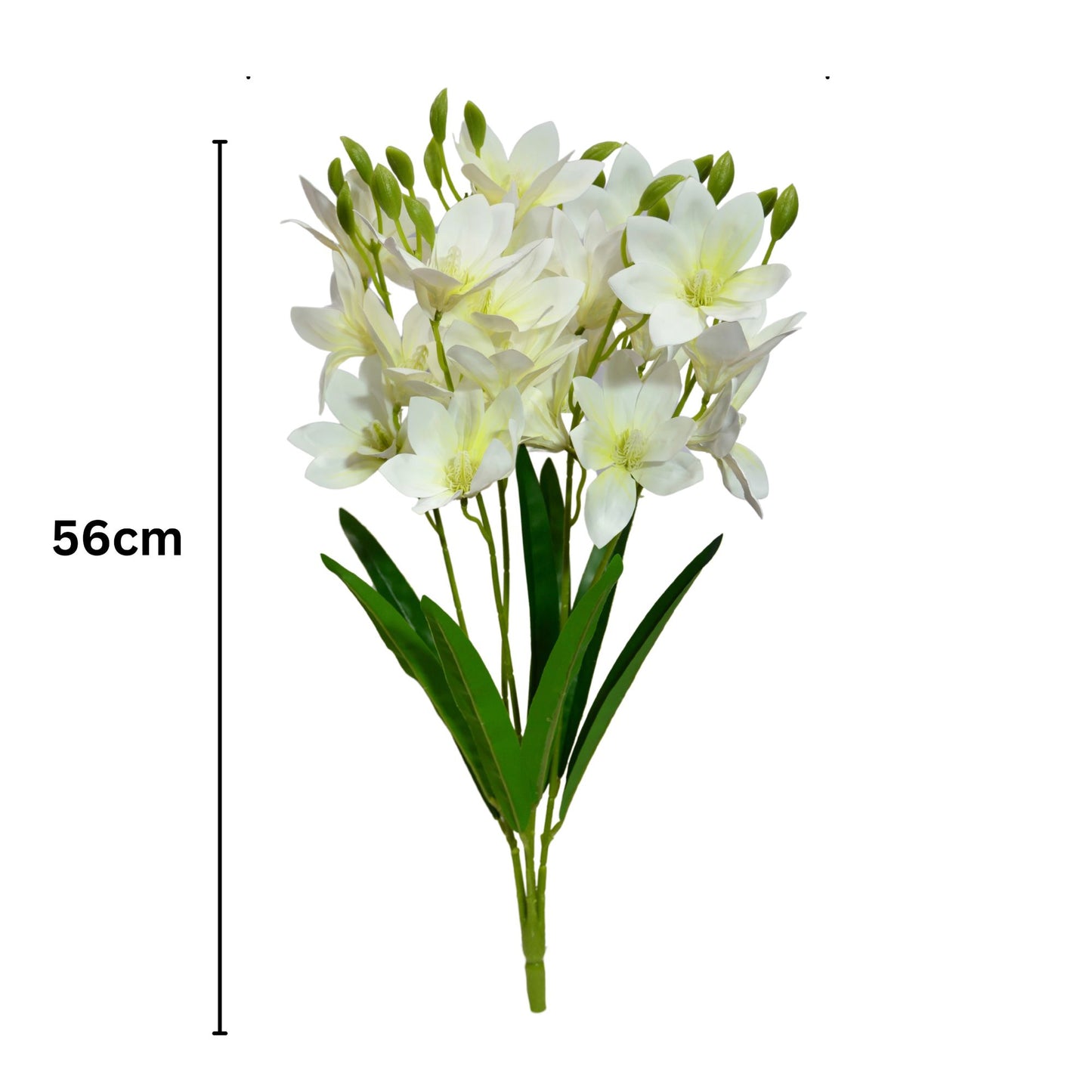 Bunch PU Lotus 5 Stick 56cm White (Pack of 5)