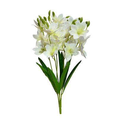 Bunch PU Lotus 5 Stick 56cm White (Pack of 5)