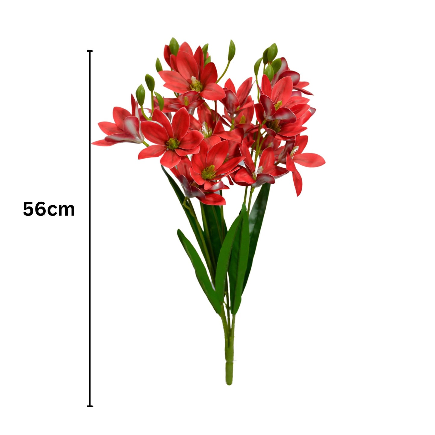 Bunch PU Lotus 5 Stick 56cm Red (Pack of 5)