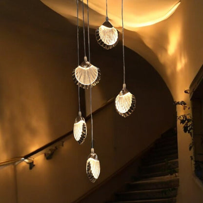 Hanging Shell Light (Set of 5 Pc's)
