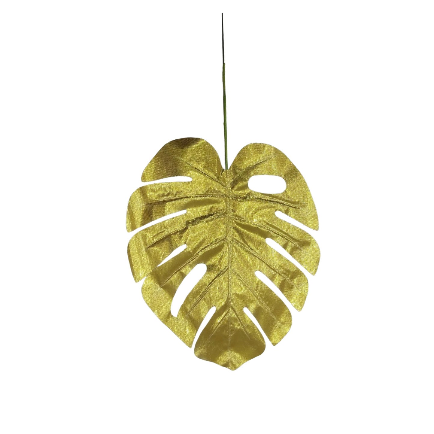 Monstera Leaf Stick 15" Golden (Pack of 10)