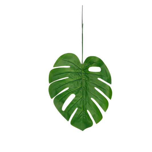 Monstera Leaf Stick 15" Green  (Pack of 10)