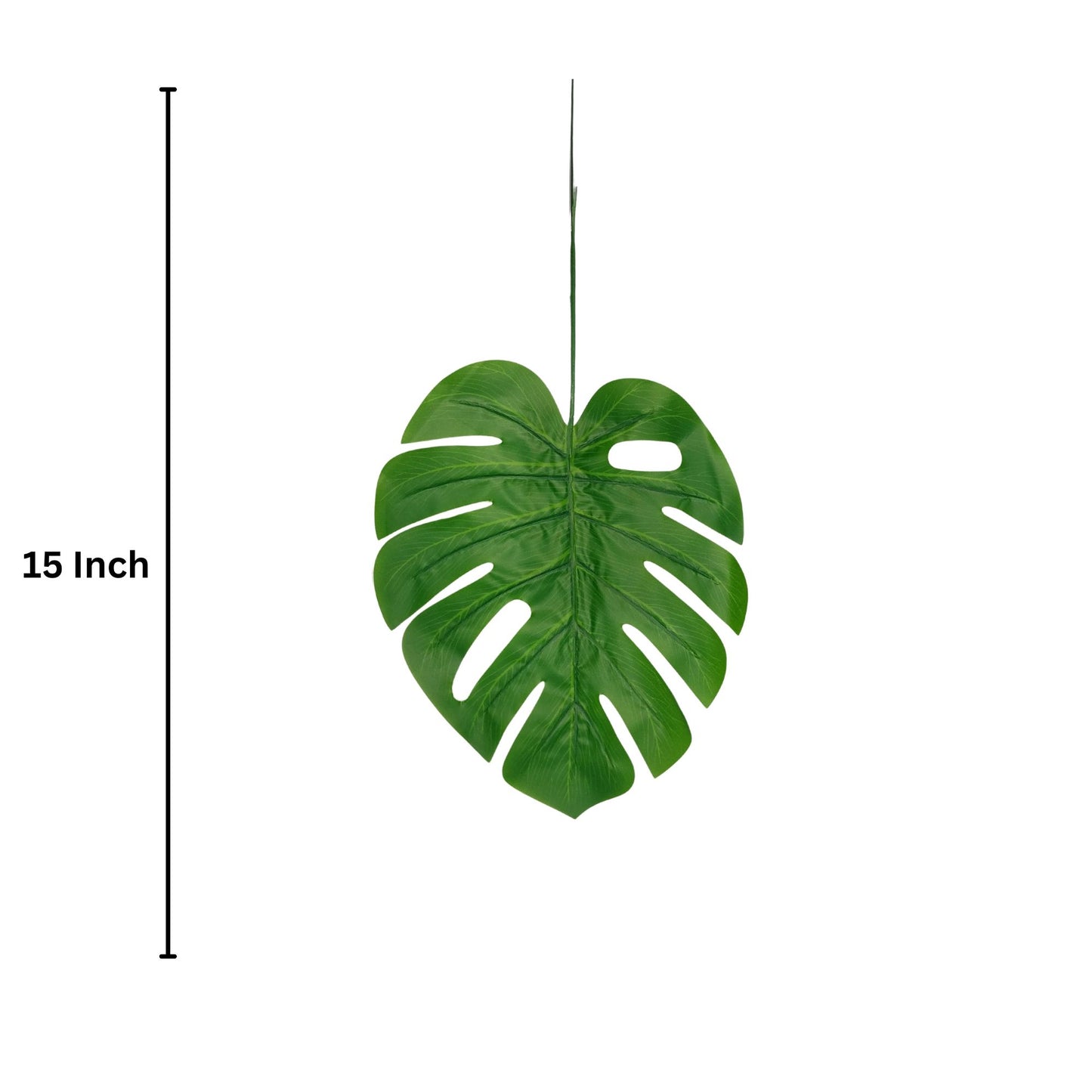 Monstera Leaf Stick 15" Green  (Pack of 10)