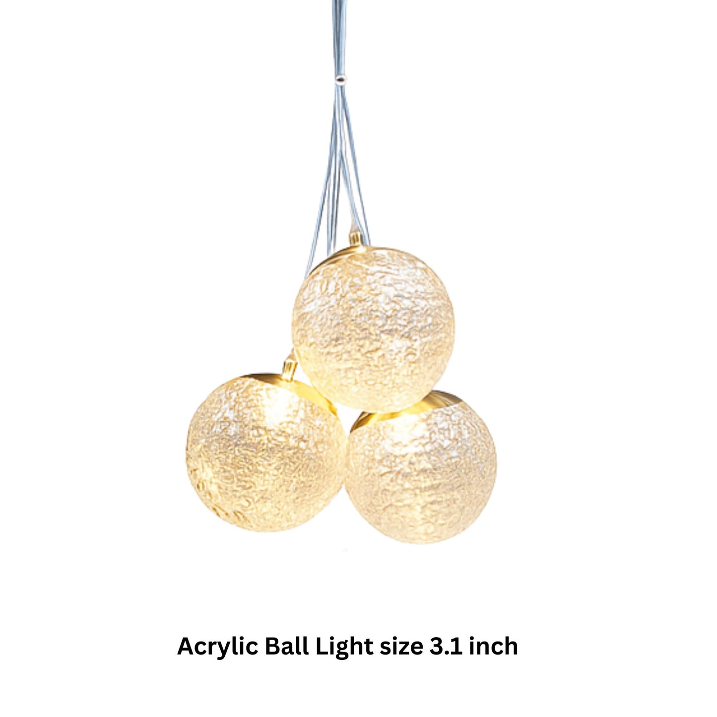 Hanging light Acryliclic Ball 8" (set of 10 Pcs)