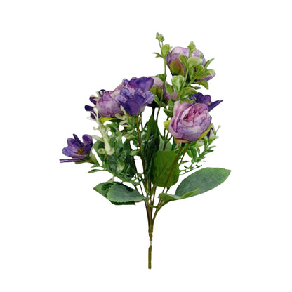 Peony Blooms Flower Bunch 30cm Purple (Pack of 5)