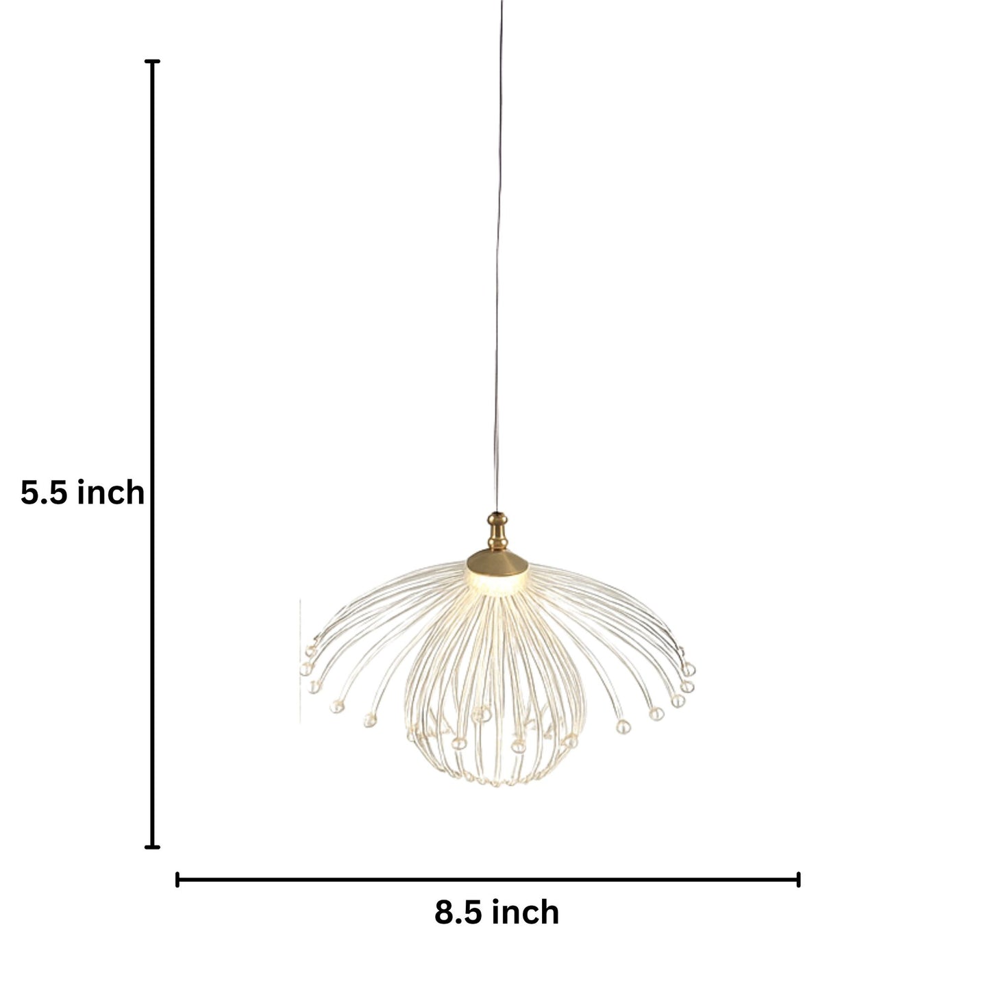 Hanging Acryliclic Mushroom Light Set of 5