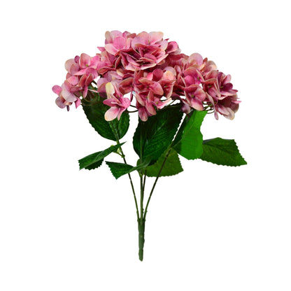 Bunch PU Hydrangea 5 Stick 44' Magenta (Pack of 5)