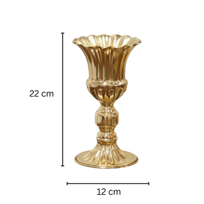 Gold Trumpet Vase (22.2cm)