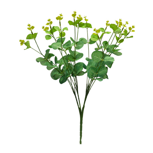 Eucalyptus Bunch 18" D/s Green White (Pack of 5)
