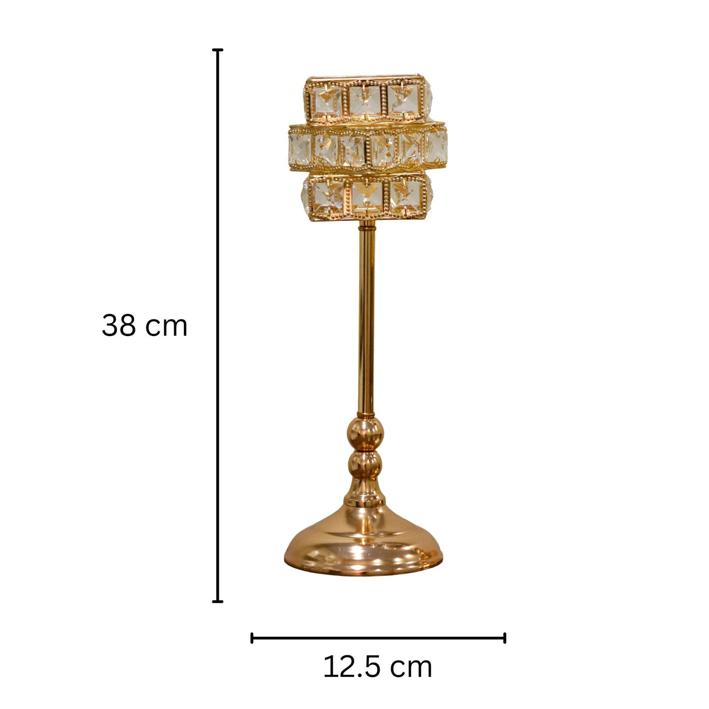 The Crystal Flute Riser (38cm) Golden