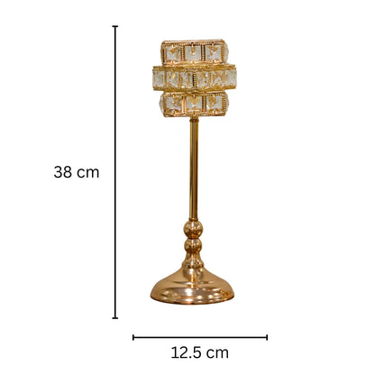 The Crystal Flute Riser (38cm) Golden