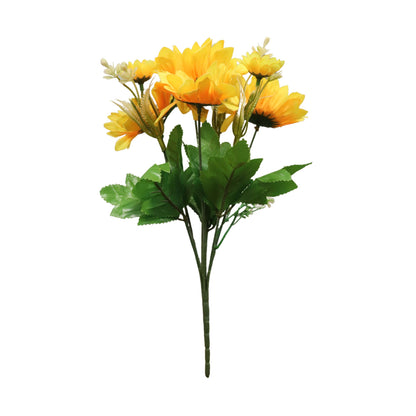 Sun Flower Bunch 13" Orange Yellow (Pack of 5)
