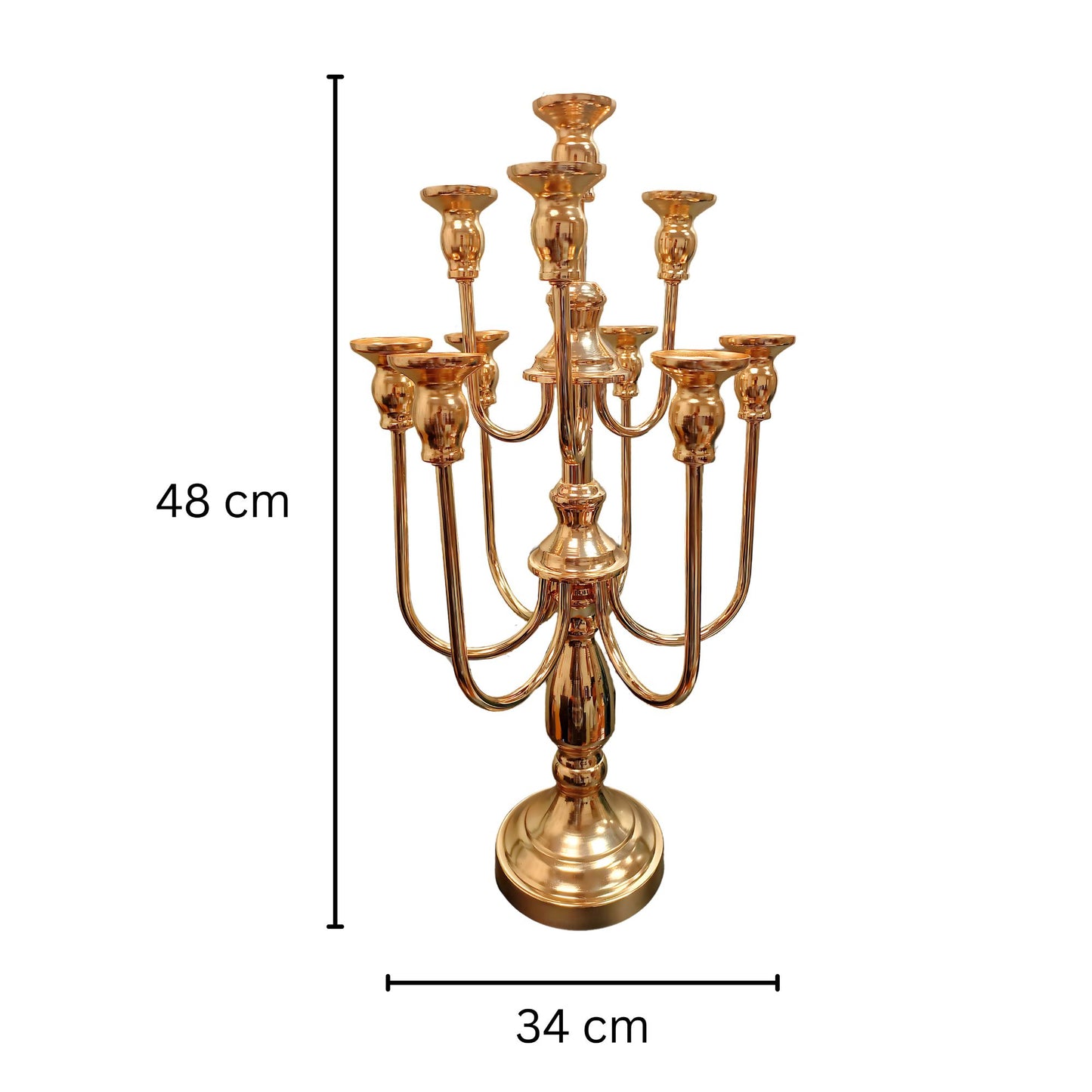 Royal Gala Candelabra (58cm) Golden