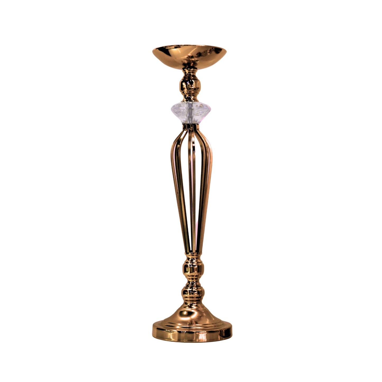 Twisted Cage Gold Floral Stand (57cm)