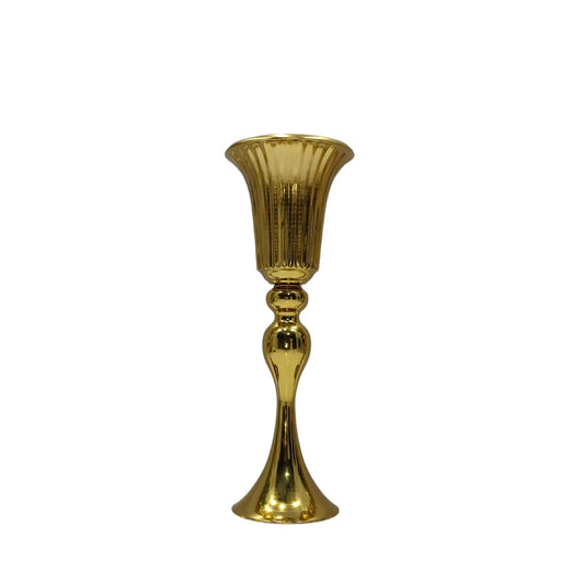 Ribbed Gold Metallic Centerpiece (38cm)