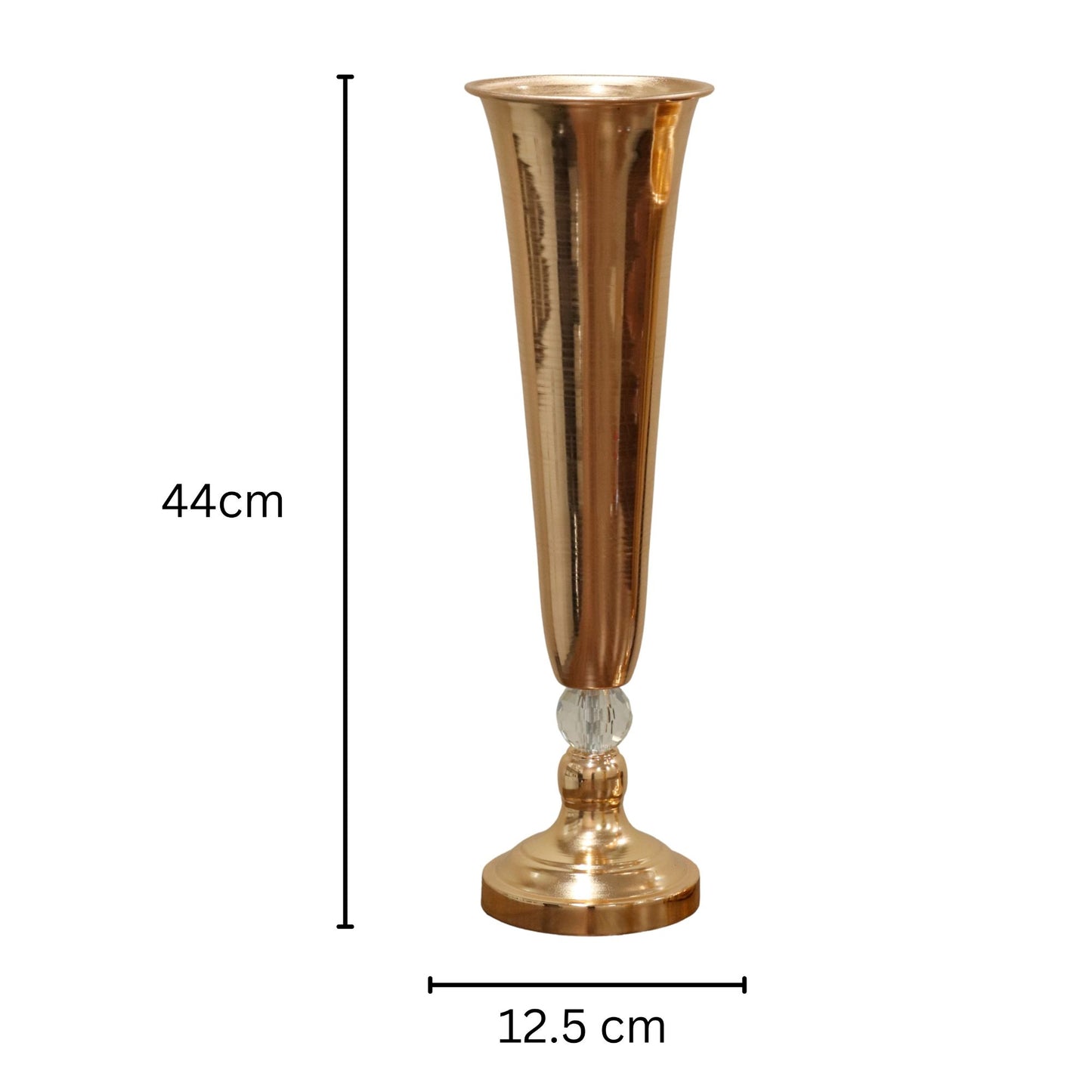 Metallic Gold Flute Stand (44cm)