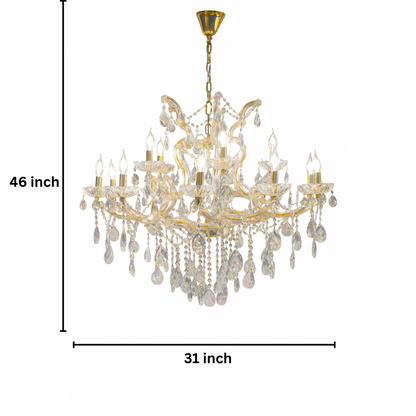 Maria Elegant filament Double Height Chandelier