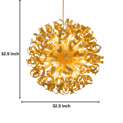 Gold Cascading Chandelier