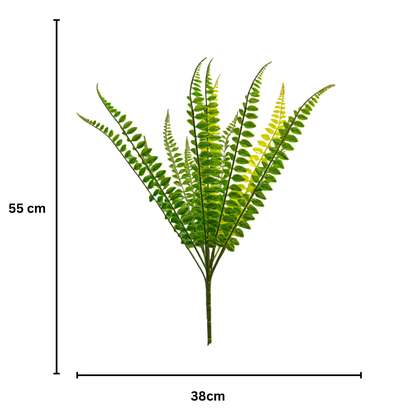 Bunch Fern Leaf D/s Green (Pack of 5)