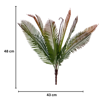 Bunch Palm Leaf D/s Green (Pack of 5)