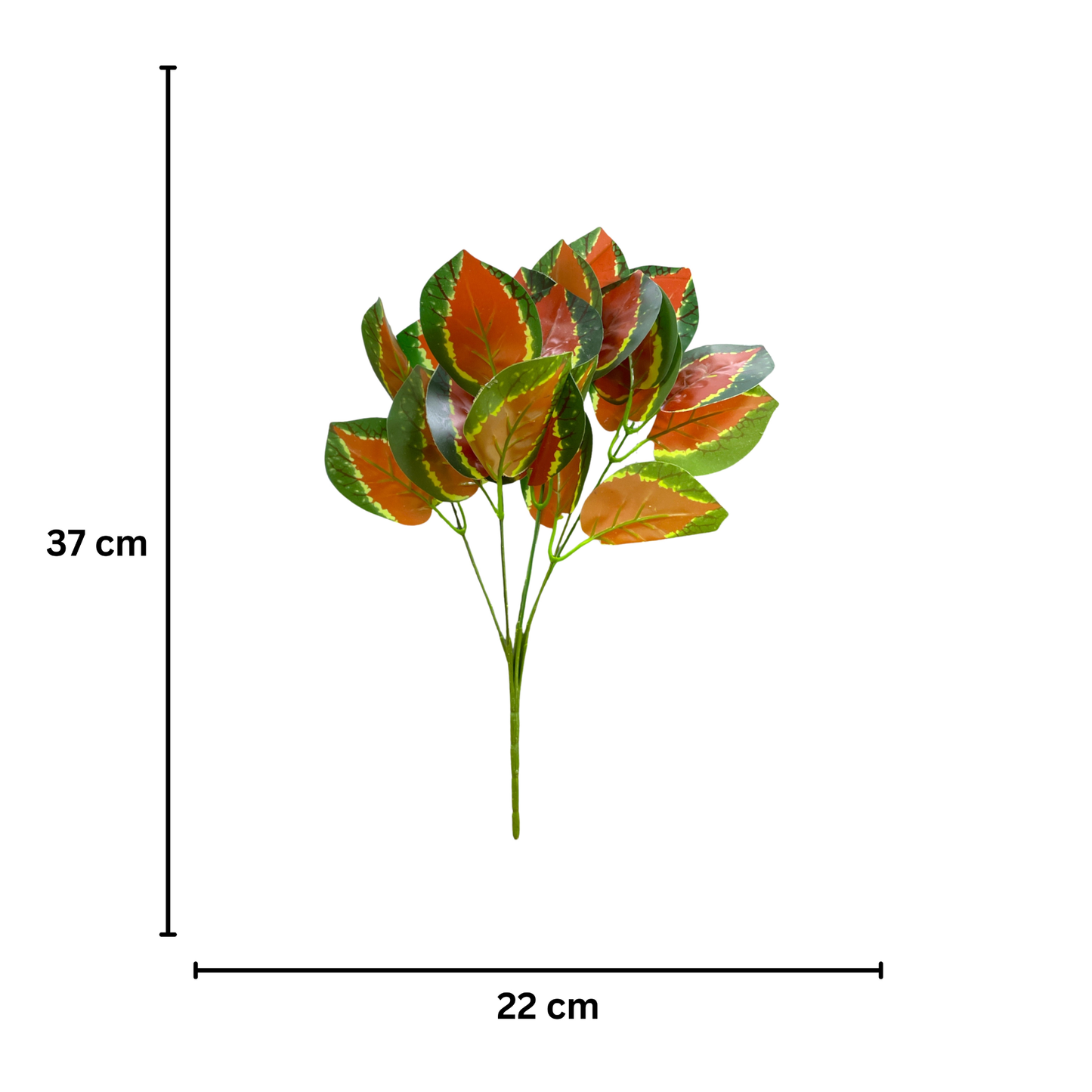 Bunch Leaf D/s Green Brown (Pack of 5)