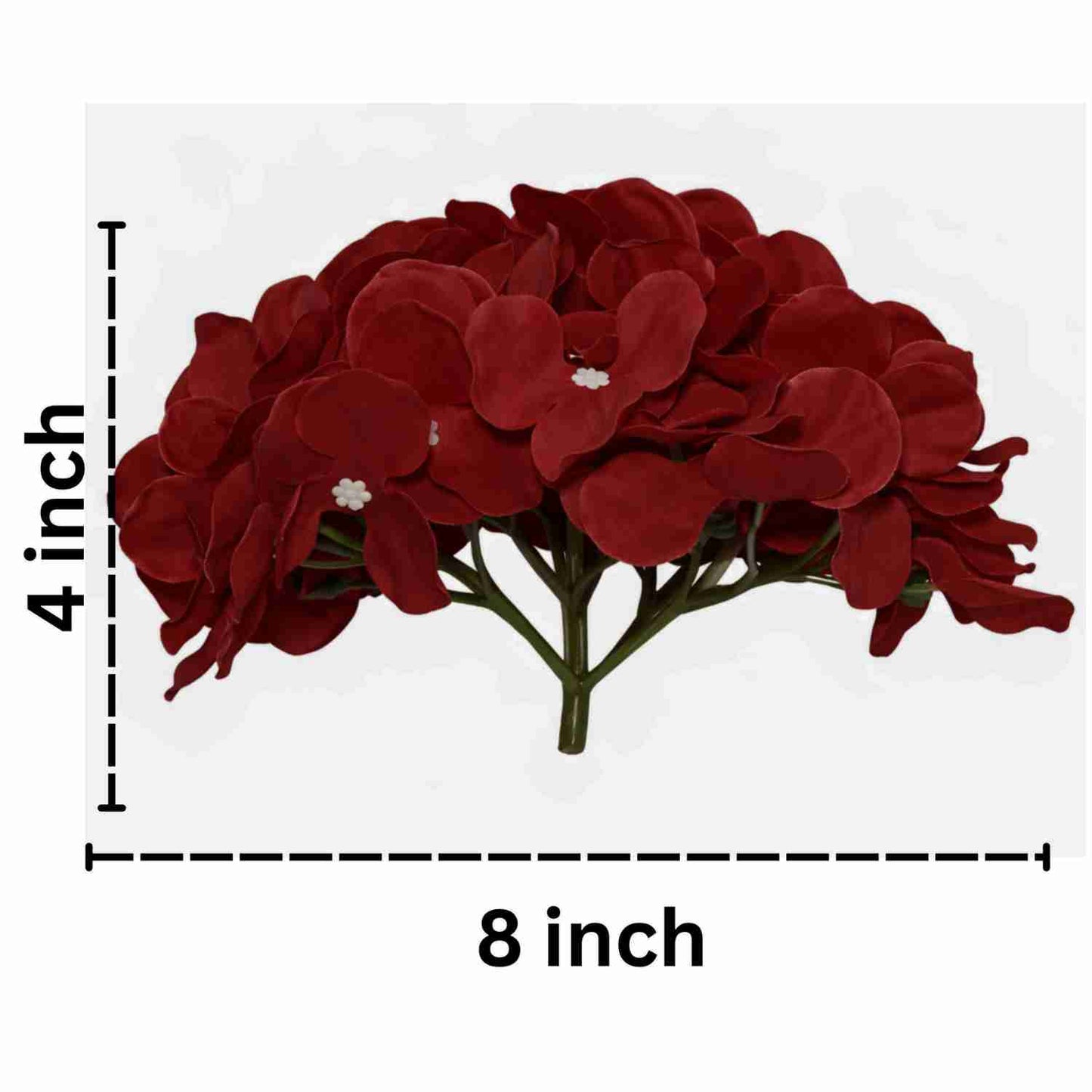 Dark Red Flr Hydrangea 54 Petals (Pack of 50)