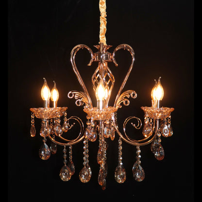 Antique Italian Crystal Style Ceiling Chandelier