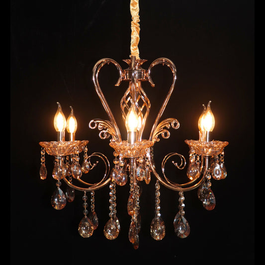 Antique Italian Crystal Style Ceiling Chandelier