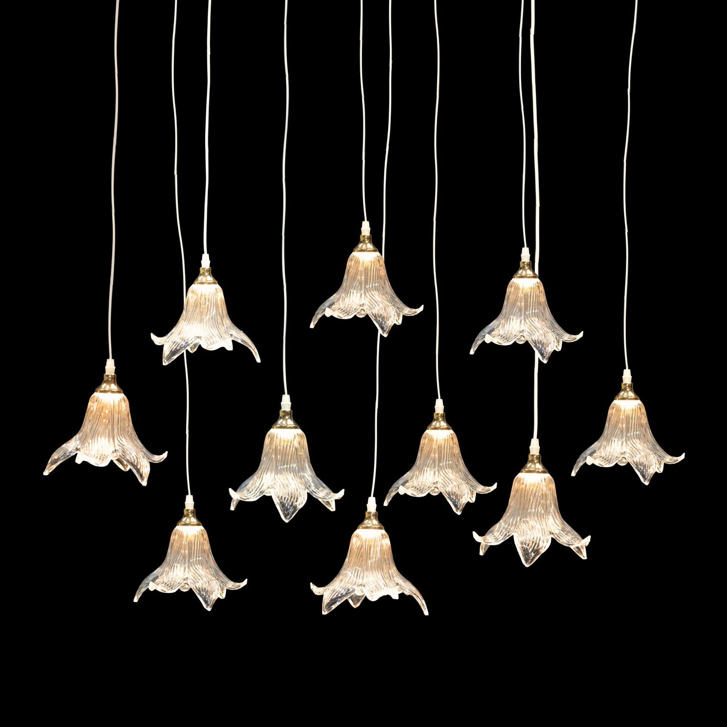 Electric shuttle hanging light set of 10