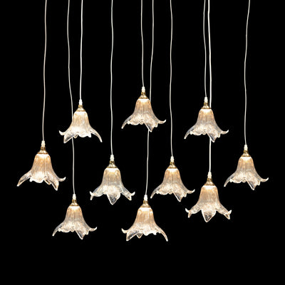 Electric shuttle hanging light set of 10