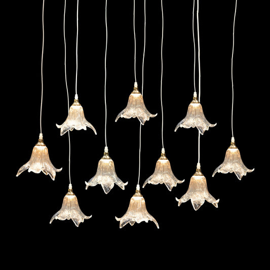 Electric shuttle hanging light set of 10