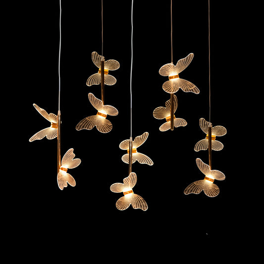 Electric Hanging Butterfly light (set of 5)