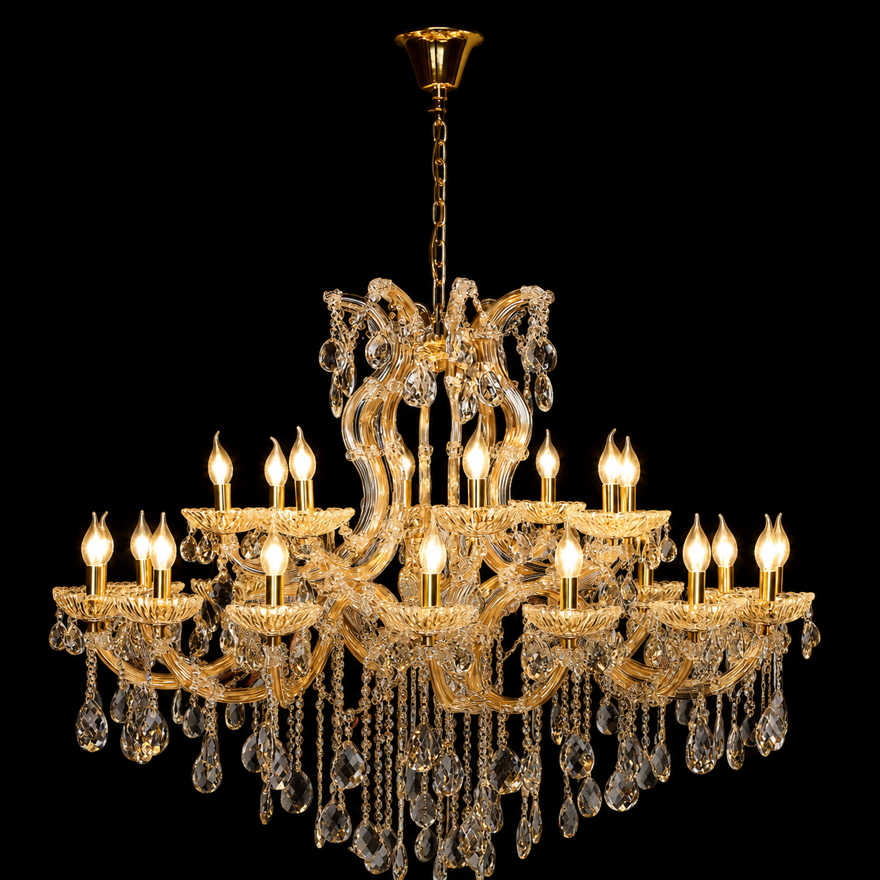 Majestic Royal Elegance Crystal Chandelier 24 Arms