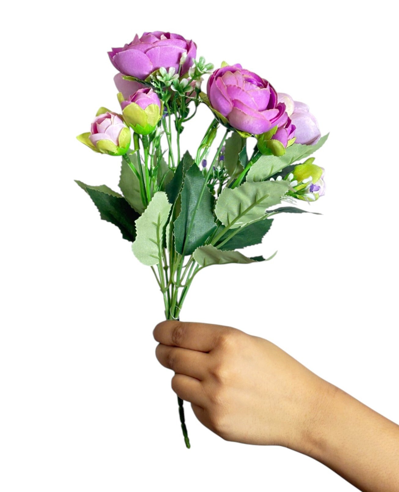 Peony  Blooms Flower Bunch 30cm Purple Light Purple (Pack of 5)