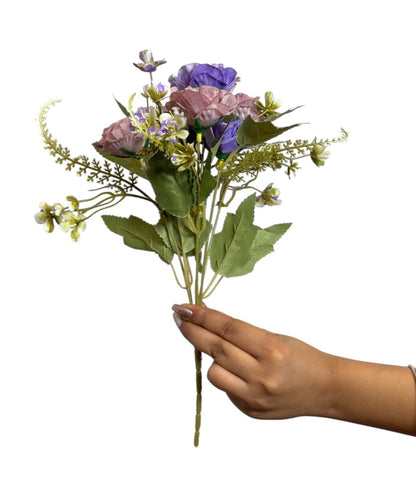 Peony Flowers Bouquet 30cm Lavender Brown (Pack of 5)