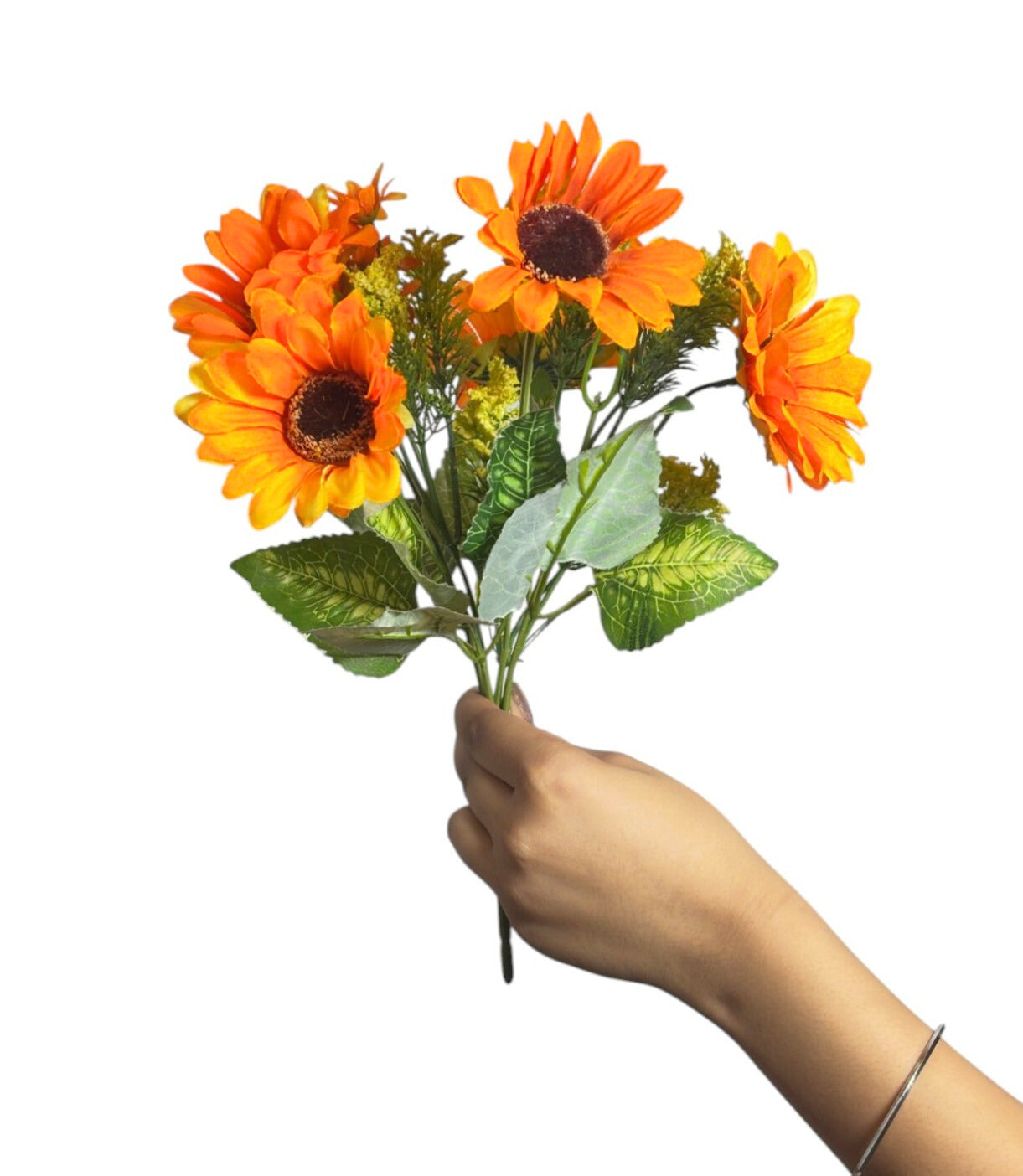 Bunch Sunflower 7Stick 12.5" Yellow (Pack of 5)