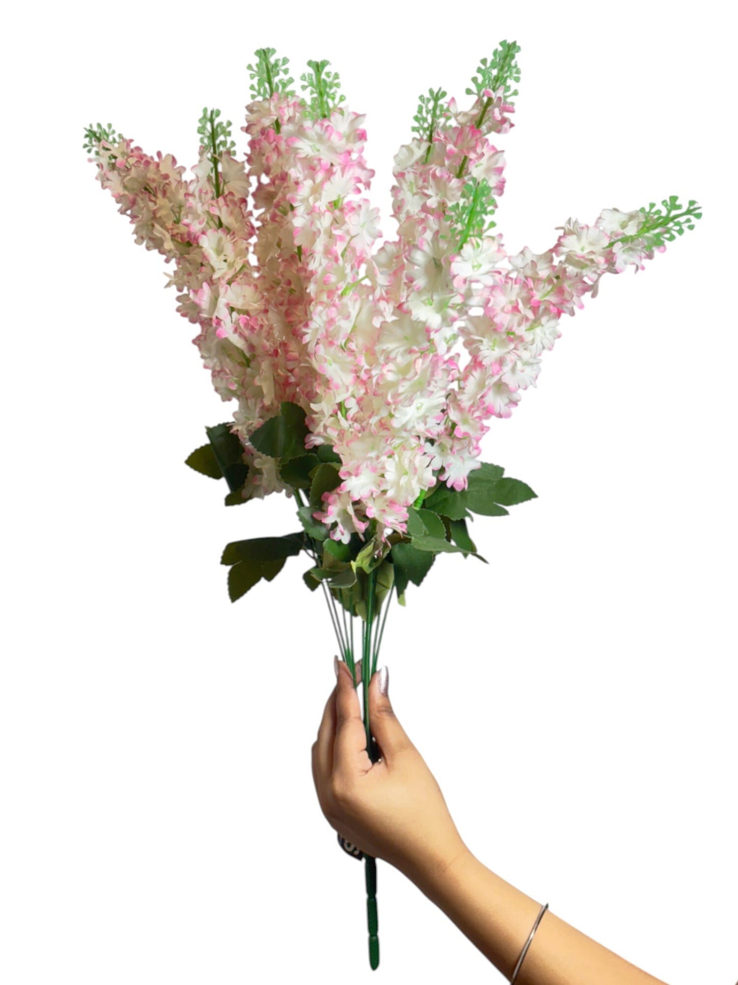 Bunch Hyacinth 9Stick Light Pink White (Pack of 5)