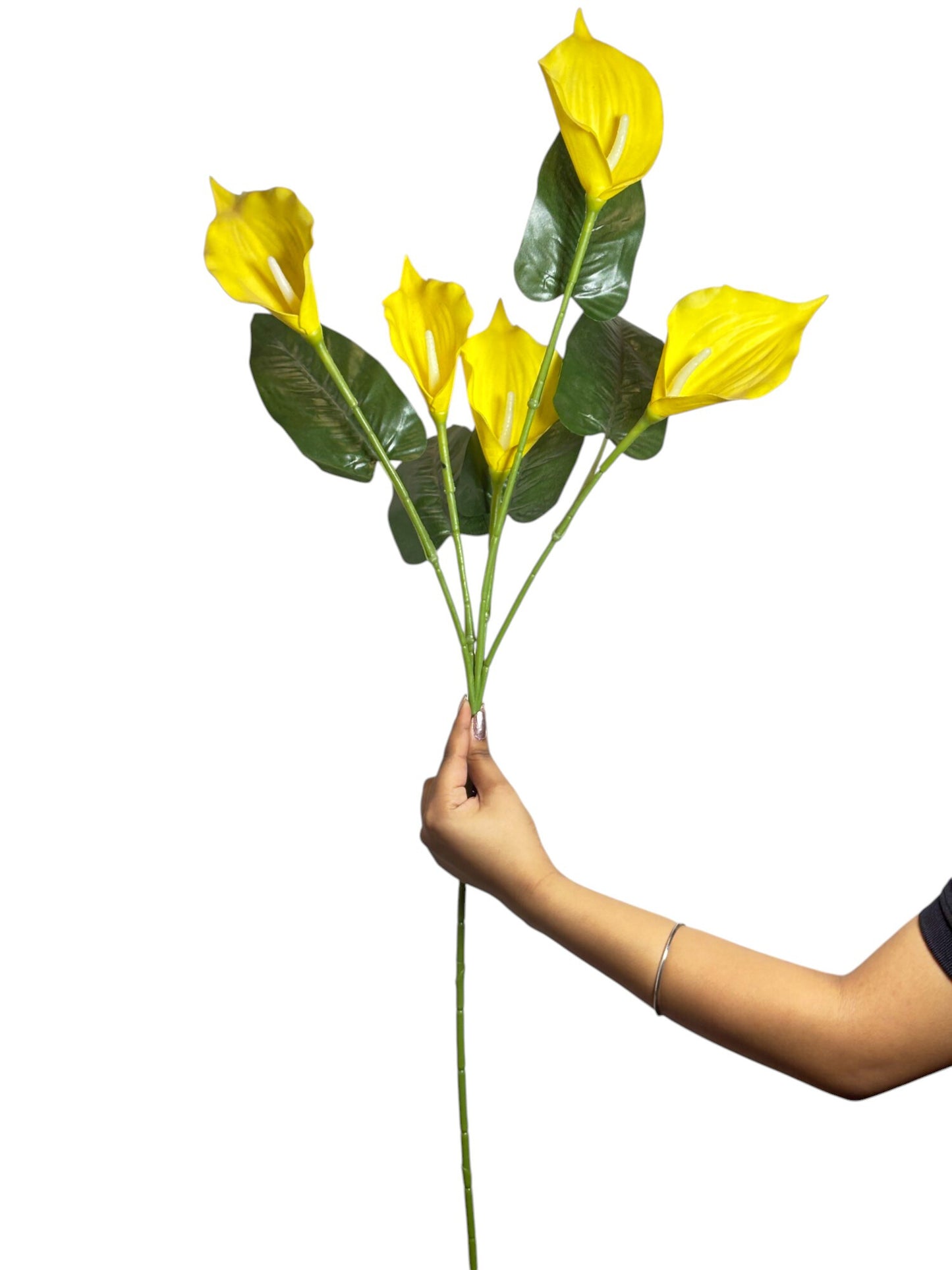 Bunch Cala Lily 5Stick 24.5" Yellow (Pack of 5)
