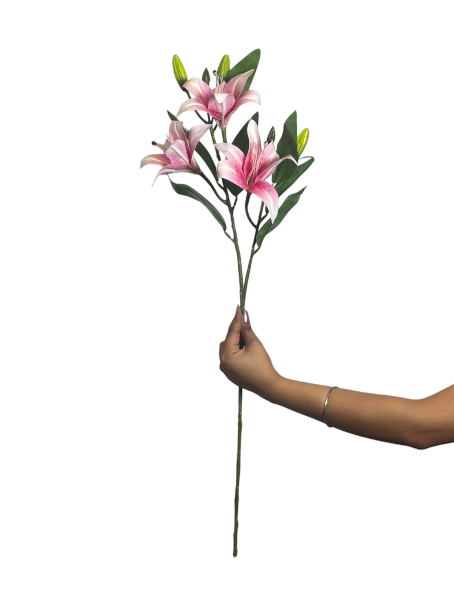 Lily Stick 3 Head 32" D/s Pink Light Pink (Pack of 10)