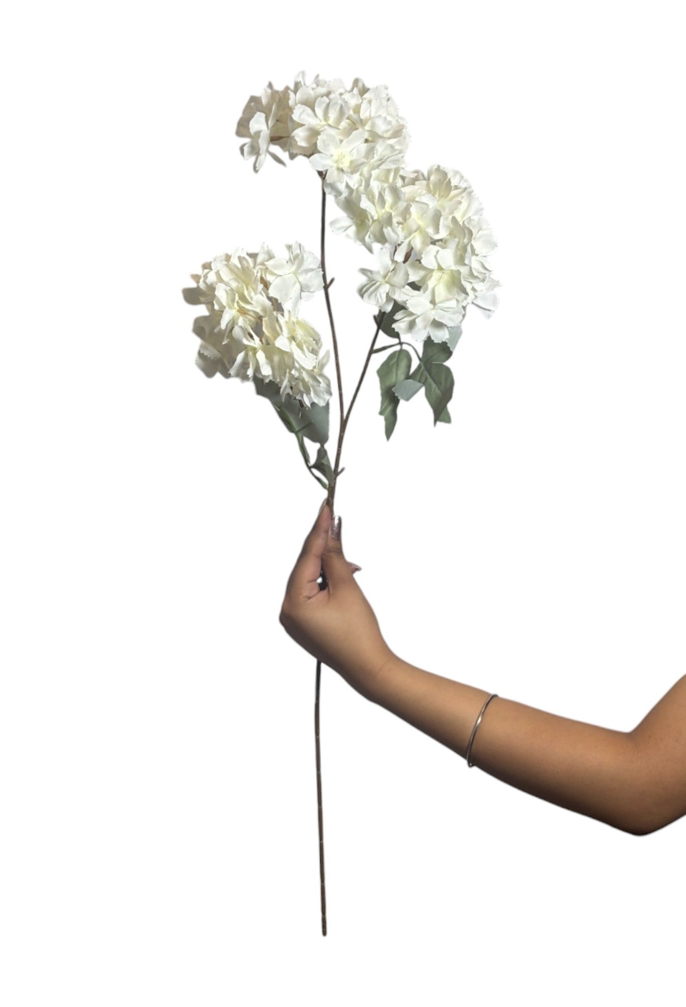 Hydrangea Stick 3 Head 27.5" Off White (Pack of 10)